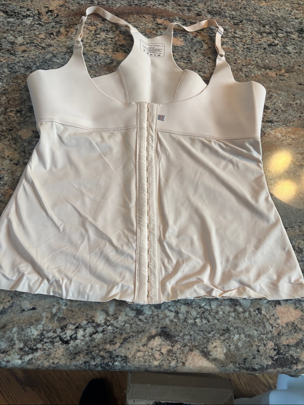 Shapewear Camisole Top fits over Bra in Light Beige